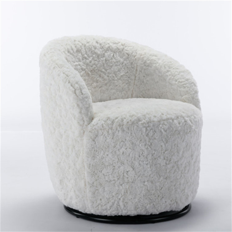 Poleth Modern Leisure Armchair Swivel Comfortable Bucket Chair